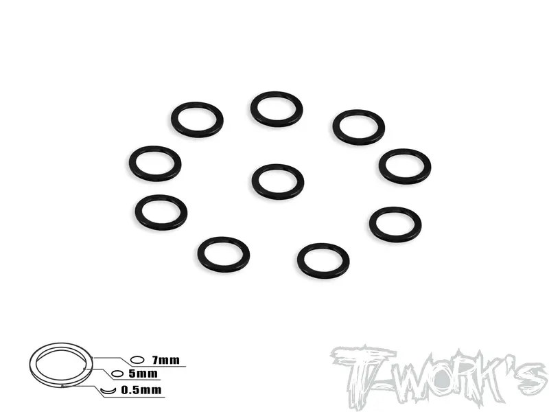 Ta-042 Aluminum 5Mm Bore Washer 0.5Mm  10Pcs. 3