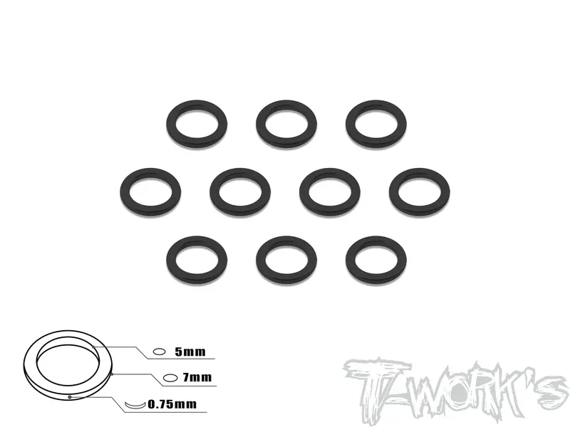 Ta-043 Aluminum 5Mm Bore Washer 0.75Mm  10Pcs. 3