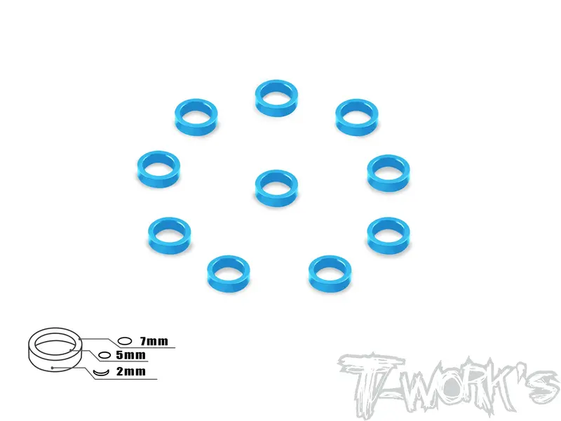 Ta-045 Aluminum 5Mm Bore Washer 2.0Mm  10Pcs. 1