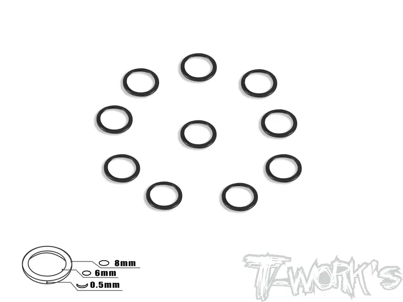 Ta-047 Aluminum 6Mm Bore Washer 0.5Mm  10Pcs. 3
