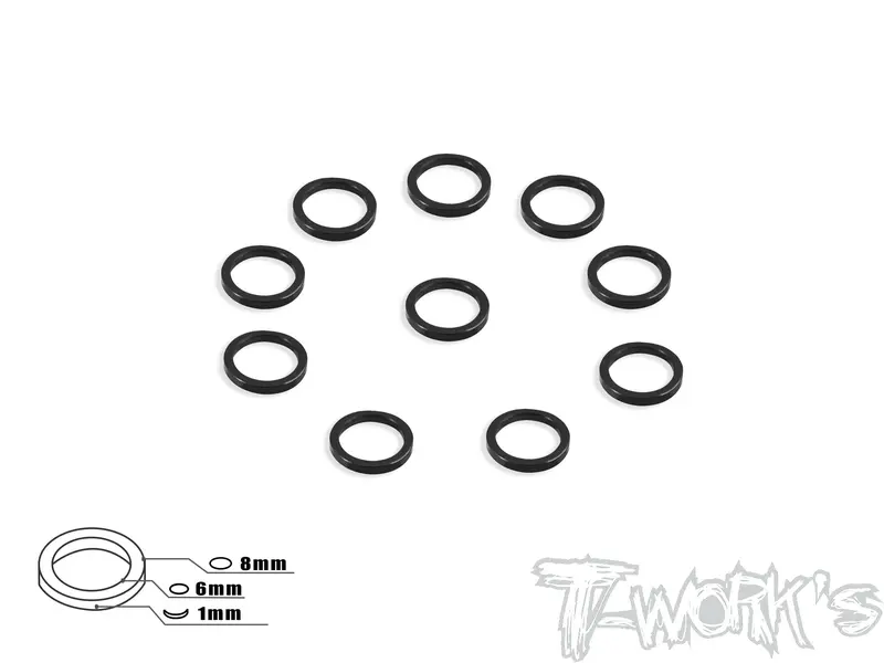 Ta-049 Aluminum 6Mm Bore Washer 1.0Mm  10Pcs. 3