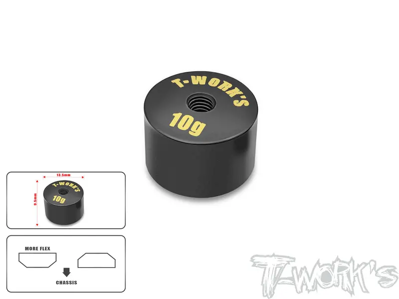 Ta-067-M  Anodized Precision Balancing Brass Weights 10G Ver.2  ( 13.5 X 9.5Mm ) 1