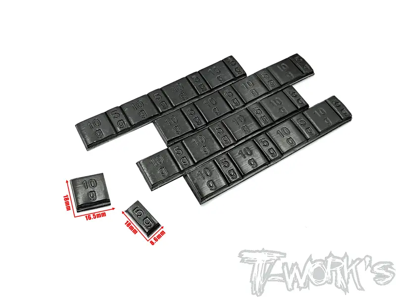 Ta-074 4 Strip Lead Free Stick On Balance Weights (Black) 1
