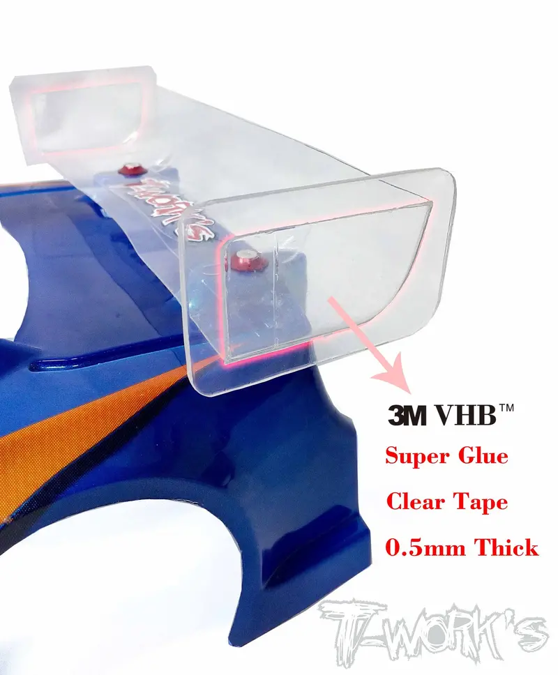 Ta-082-0.5 Vhb Super Glue Double Adhesive Tape 0.5Mm (85Mm X 50Mm 2Pcs.) 1