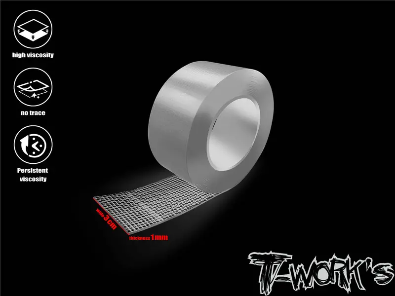 Ta-082-B   Grid Thread Gel Double-Sided Tape  ( 3Cm X 3M ) 1