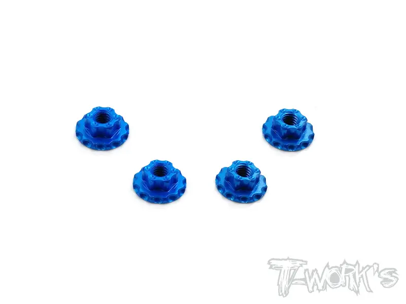 Ta-089 Alum Large-Contact Serrated Flanged Wheel Nuts (4Pcs.) 3