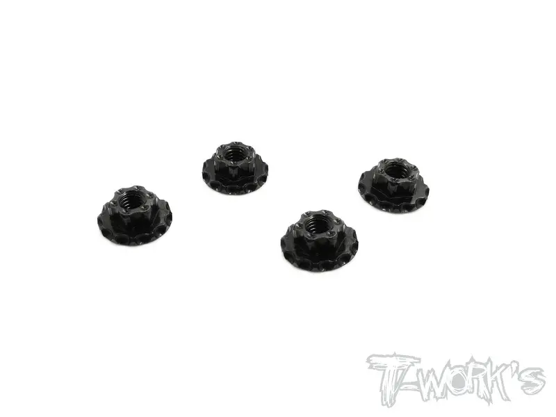 Ta-089 Alum Large-Contact Serrated Flanged Wheel Nuts (4Pcs.) 4
