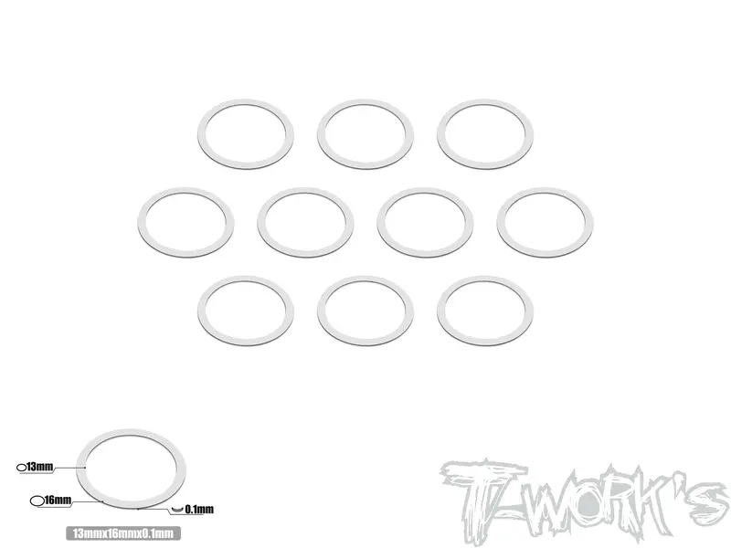 Ta-097-13    13Mm X 0.1Mm Shim Washer 10Pcs. 1