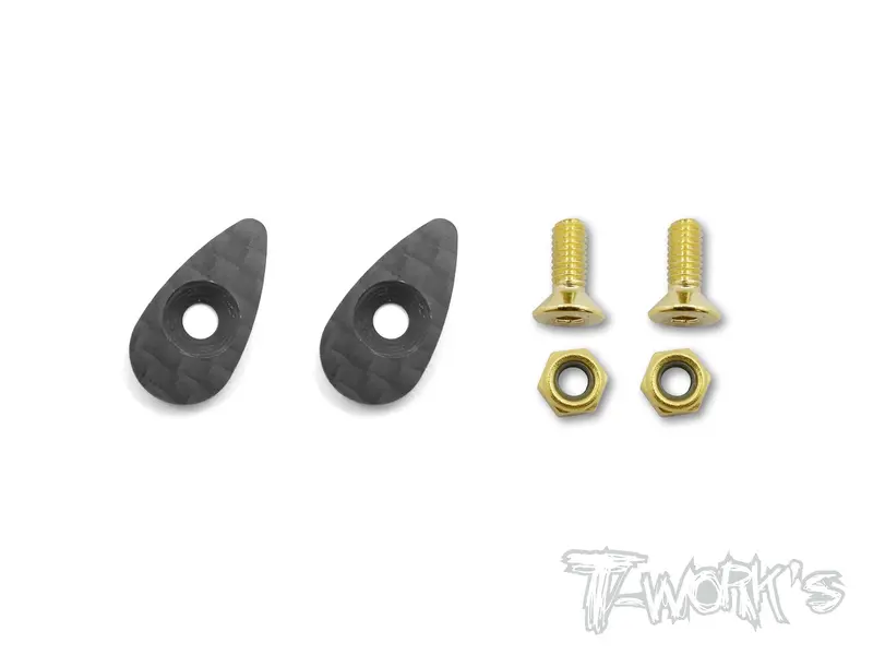 Ta-119  2Mm Graphite Drop Type Wing Washer ( 2Pcs. ) For 1/10 Touring Car 1