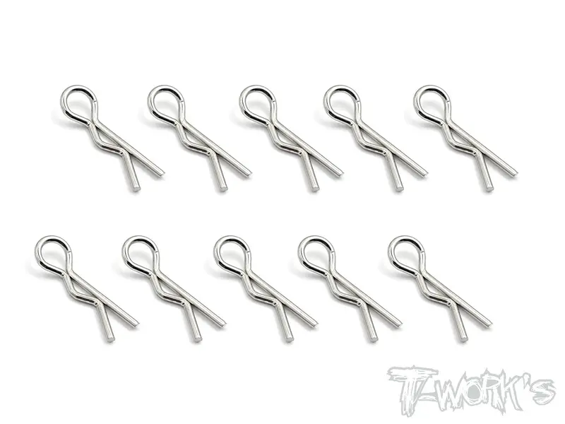 Ta-121L Bent Body Clips L  10Pcs. 1