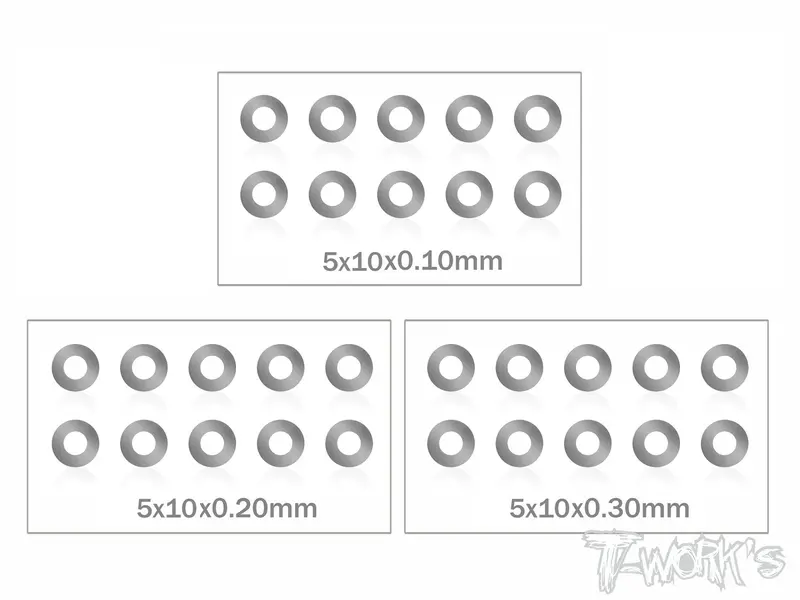 Ta-124      5 X 10 Stainless Steel Shim Washer  ( 0.1, 0.2, 0.3Mm ) 1