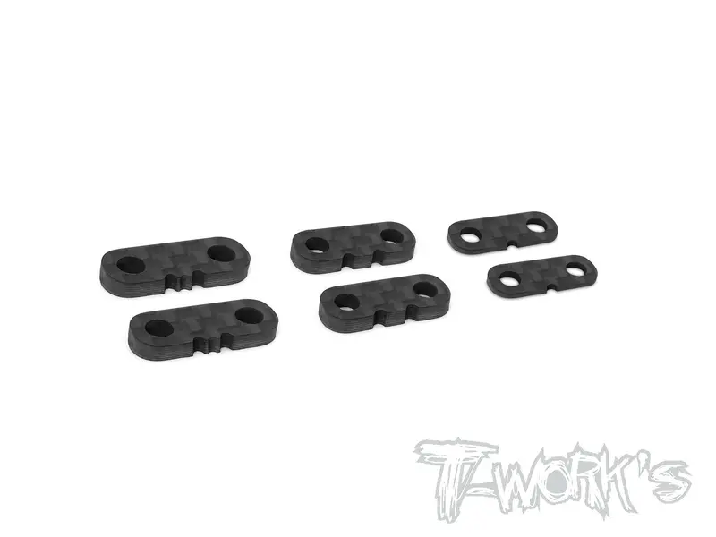 Ta-125 Graphite Servo Mount Spacer Set ( 1.0 , 2.0 , 2.5Mm Each 2Pcs. ) 1