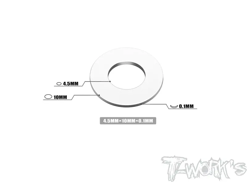 Ta-130 4.5 X 10 X 0.1/0.5Mm Stainless Steel Shim Washer ( 10Pcs. ) 1