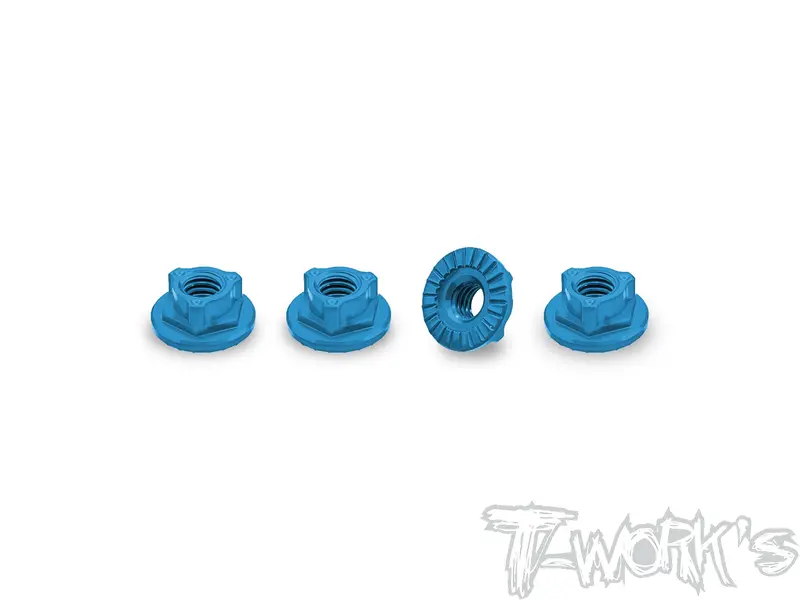 Ta-160   7075-T6 Alum. Ultra  Light Weight Serrated Wheel Nut 4Pcs. 1