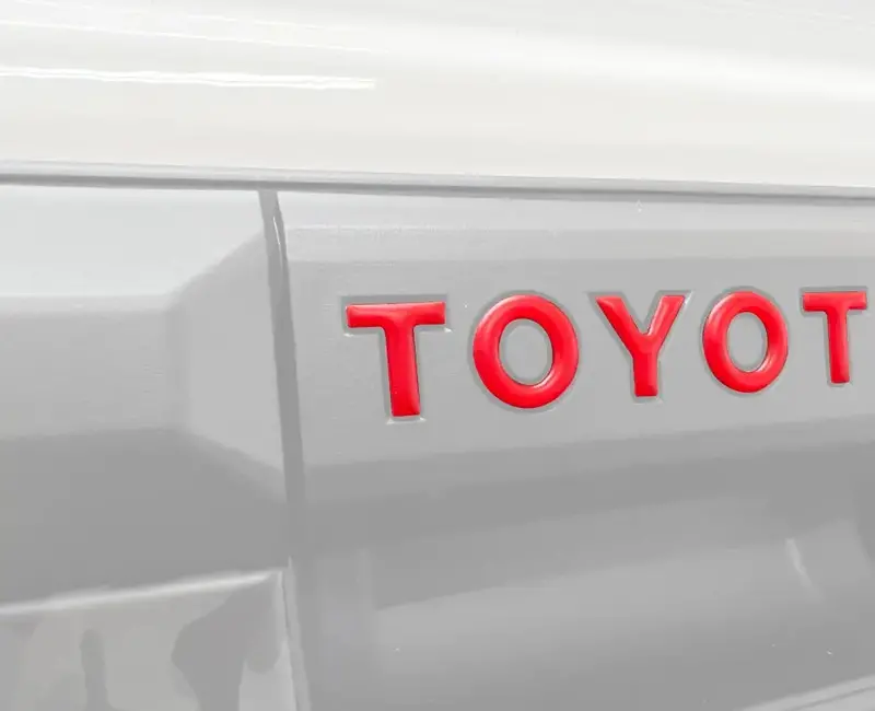 Tailgate Handle Letter Inserts Fits 2024-2026 Toyota Tacoma 1