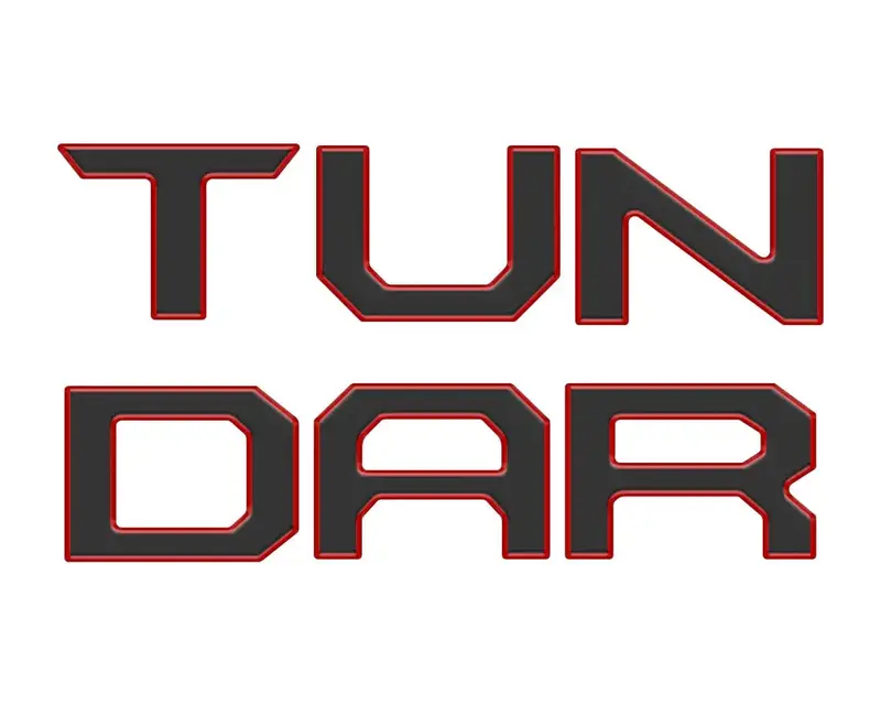 Tailgate Letter Inserts Fits 2014-2021 Toyota Tundra 13