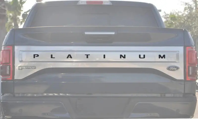 Tailgate Letter Inserts Fits 2015-2017 Ford F-150 Platinum 1