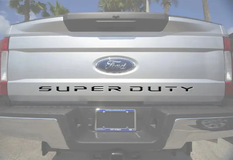 Tailgate Letter Inserts Fits 2017-2019 Ford Super Duty 1