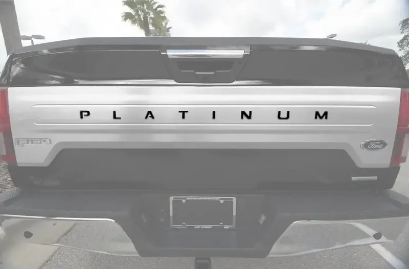Tailgate Letter Inserts Fits 2018-2020 Ford F-150 Platinum 1