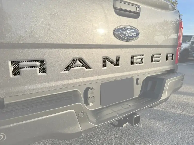 Tailgate Letter Inserts Fits 2019-2023 Ford Ranger 1