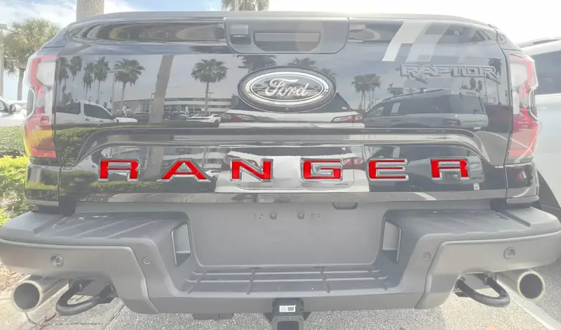 Tailgate Letter Inserts Fits 2024-2026 Ford Ranger 1