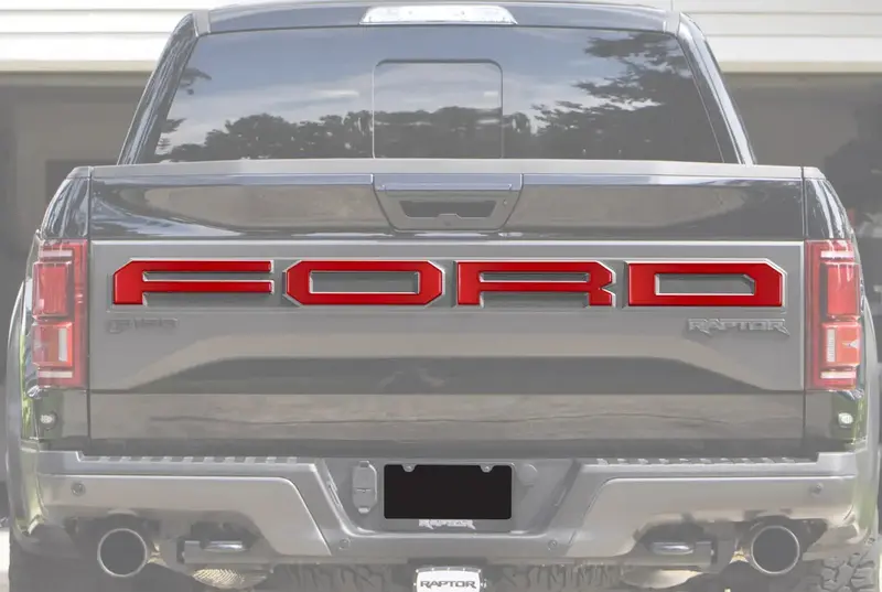 Tailgate Letter Overlays Fits 2015-2020 Ford F-150 Raptor 21