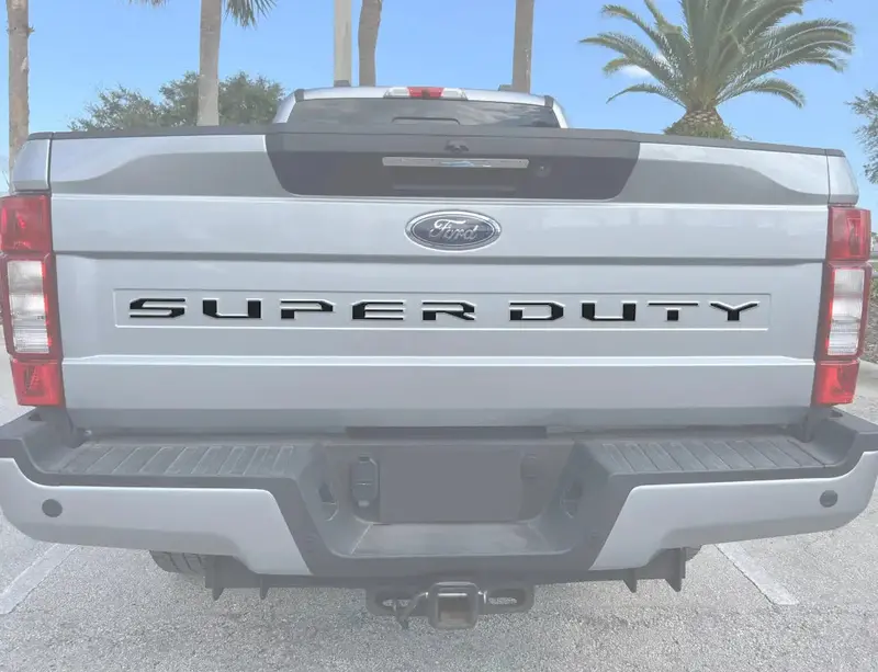 Tailgate Letter Overlays Fits 2020-2022 Ford Super Duty 1