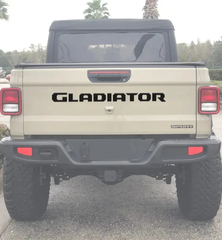 Tailgate Letter Replacement Overlays Fits 2020-2026 Jeep Gladiator 1