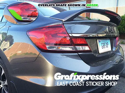 Taillight Corner Overlays For 9Thgen Civic Sedan (2013 - 2015) 1