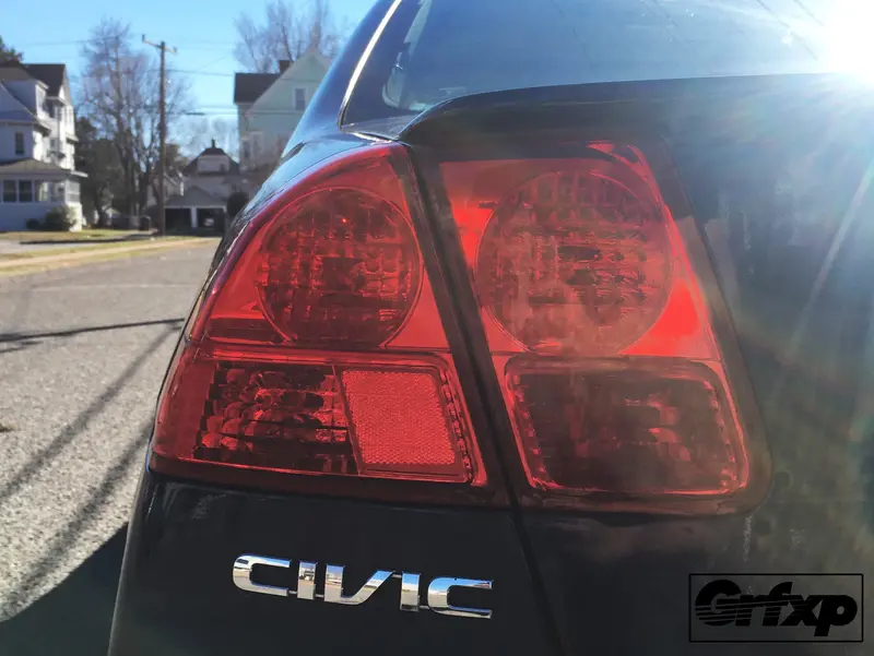 Taillight Overlays For 7Thgen Honda Civic Sedan (2001-2005) 1