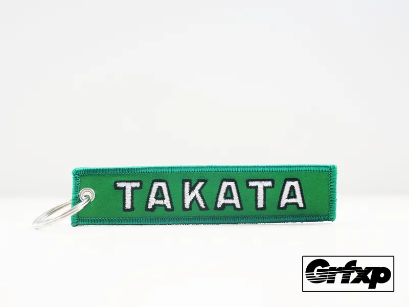 Takata - Go For Green Embroidered Keychain 1