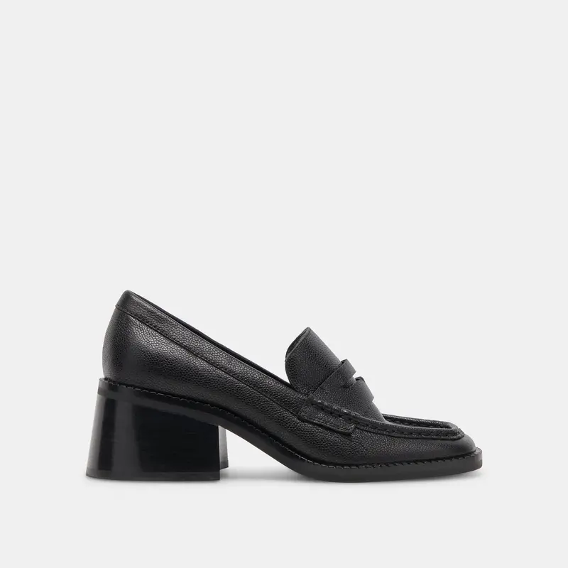 Talie Loafers Onyx Embossed Leather - Re:Vita 1