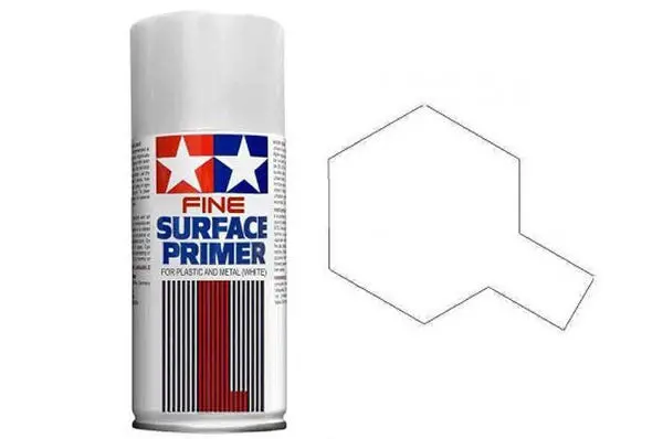 Tamiya Fine Surface Primer (180Ml) -- White -- Plastic/Metal -- 87044 1
