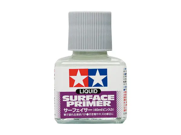 Tamiya Liquid Surface Primer (40Ml) -- Light Grey -- 87075 1