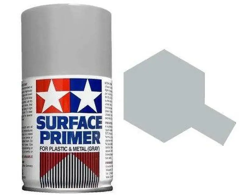 Tamiya Surface Primer (100Ml) -- Light Grey -- Plastic/Metal -- 87026 1