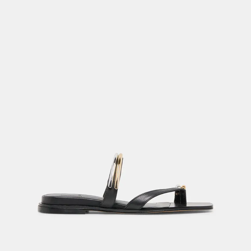 Tarina Sandals Black Leather 1