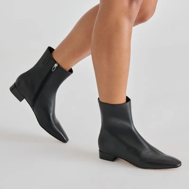 Tarine Booties Black Leather 2