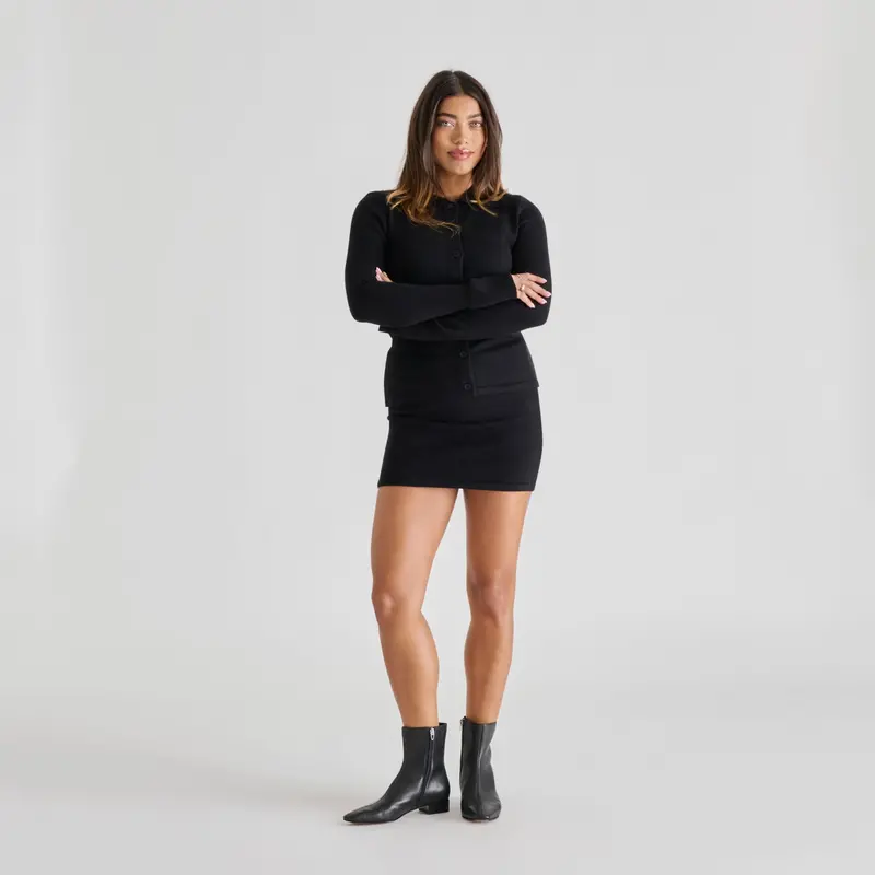 Tarine Booties Black Leather 4