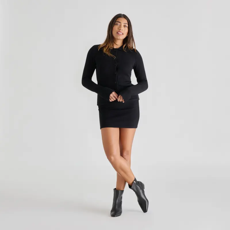 Tarine Booties Black Leather 6