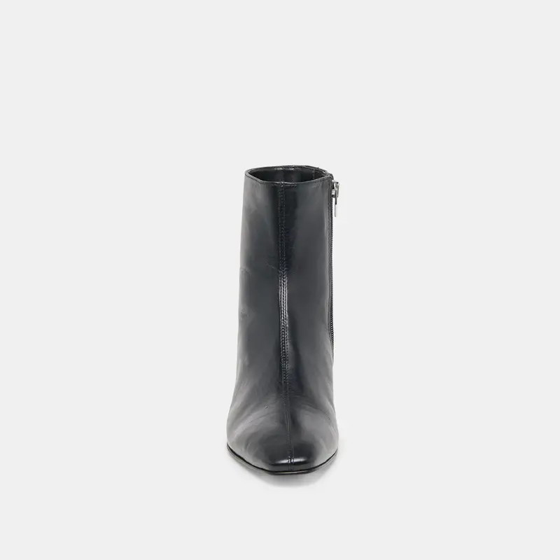 Tarine Booties Black Leather 9