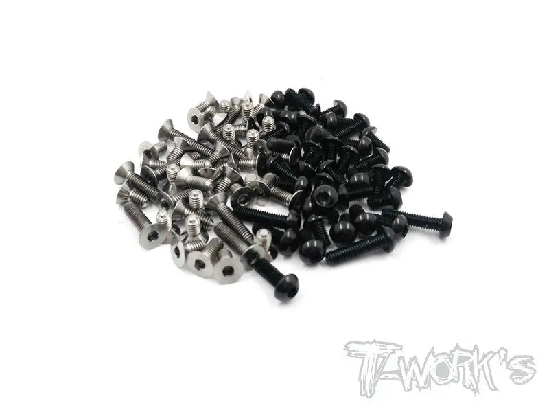 Tass-Bd8'18 64 Titanium &7075-T6 Black Screw Set 87Pcs.(For Yokomo Bd8 2018) 1
