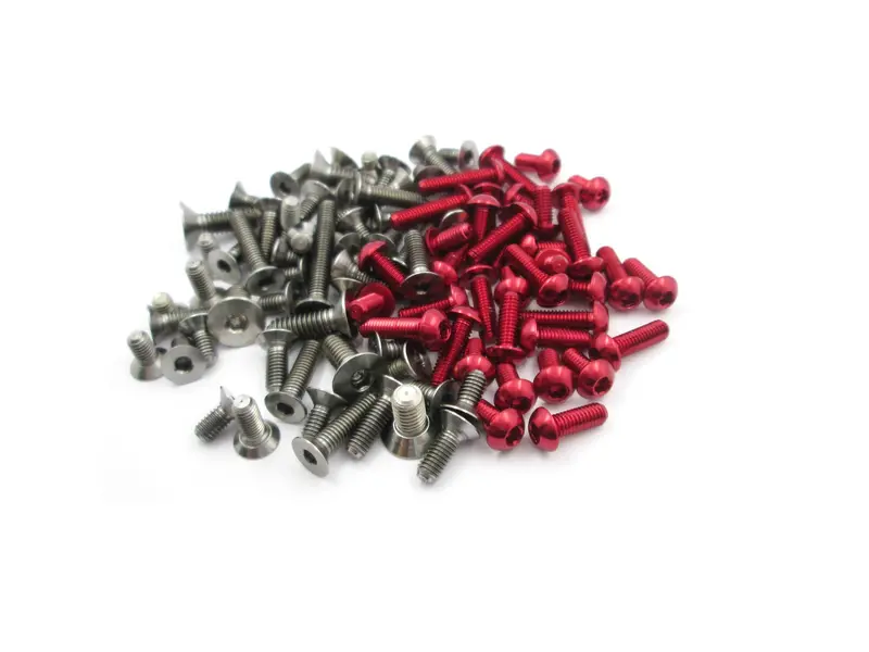 Tass-If14  64 Titanium & 7075-T6 Red Screw Set 83Pcs.( For Infinity If14 ) 1