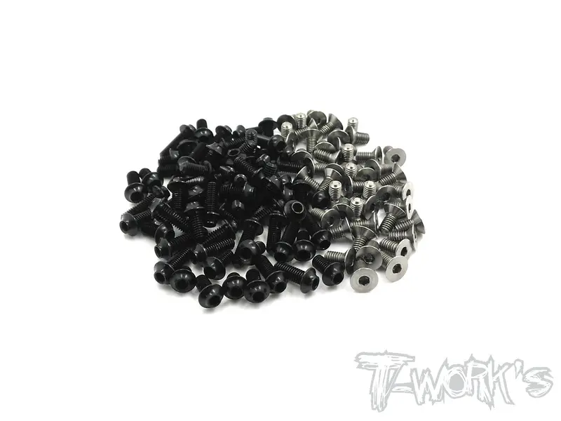 Tassu-A800fx 64 Titanium &7075-T6 (Ufo Head)  Black Screw Set  77Pcs.(For Awesomatix A800fx ) 1