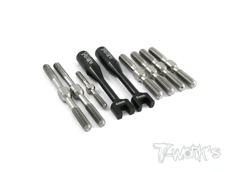 Tb-009 Team Associated Rc8b & Rc8e Titanium Turnbuckle Set 1