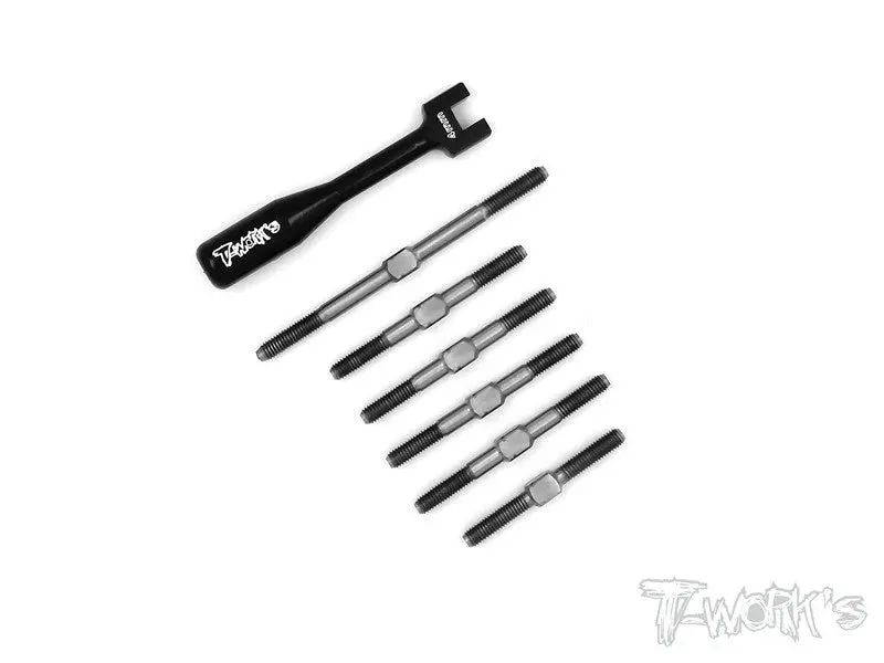 Tb-048 Schumacher Mi 5 Titanium Turnbuckle Set 1