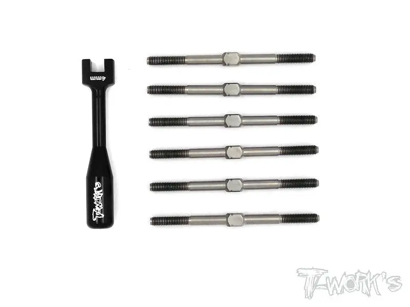 Tb-060 64 Titanium Turnbuckle Set For Serpent Spyder Srx-2 Rm 1