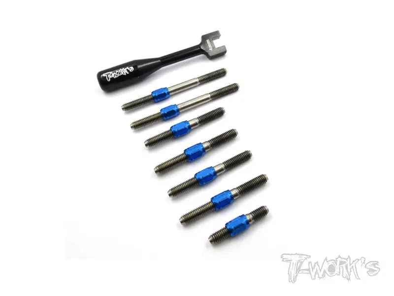 Tb-071H Hybrid Titanium Turnbuckle Set For Tamiya Trf419 1