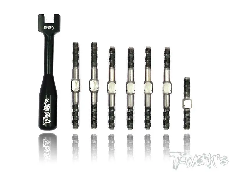 Tb-073 Titanium Turnbuckle Set  For Hpi Pro5 1