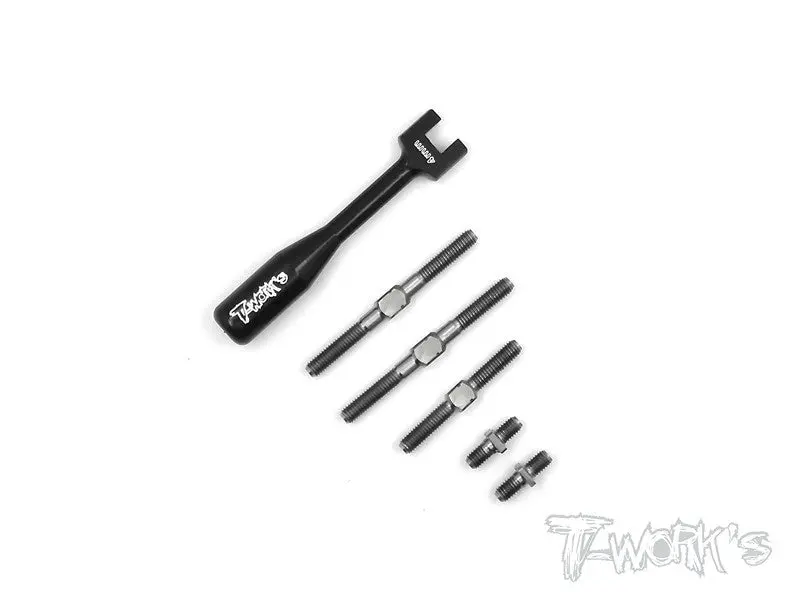 Tb-083 64 Titanium Turnbuckle Set  For Serpent S100 Sf2 1