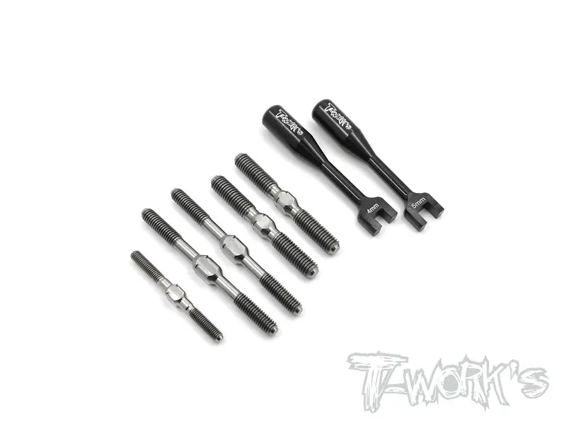 Tb-084 Mugen Mbx-7R /Mbx 8/Mbx8/Mbx8r Eco Titanium Turnbuckle Set 1